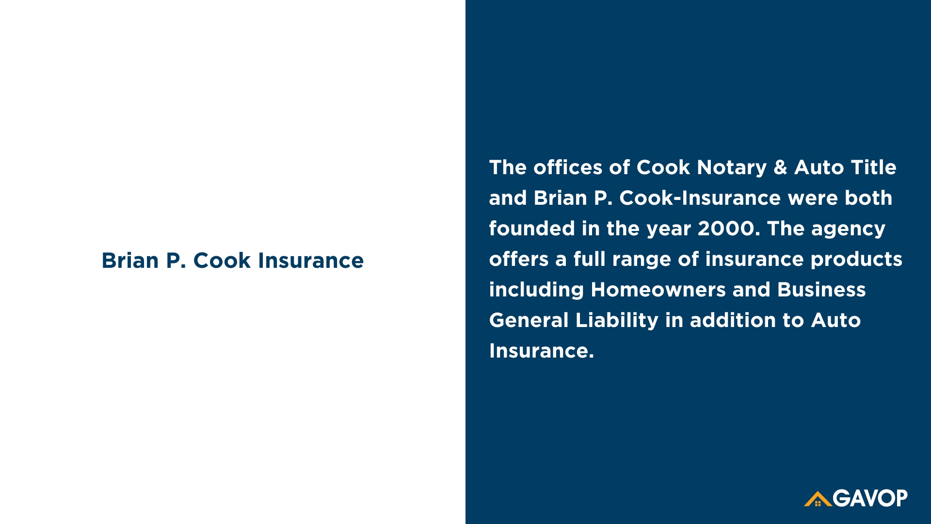 Brian Cook Insurance